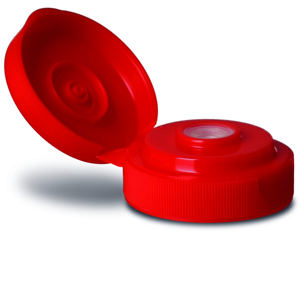 Flip-top cap with TPE valve